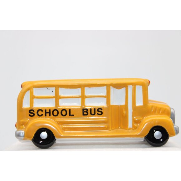 Dept 56 Snow Village - School Bus & Snow Plow - Picture 2 of 10